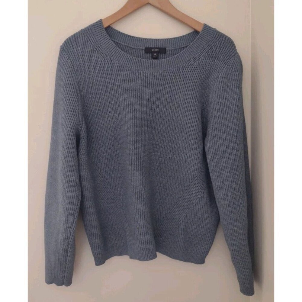 J. Crew Ribbed Stretch Crewneck Sweater